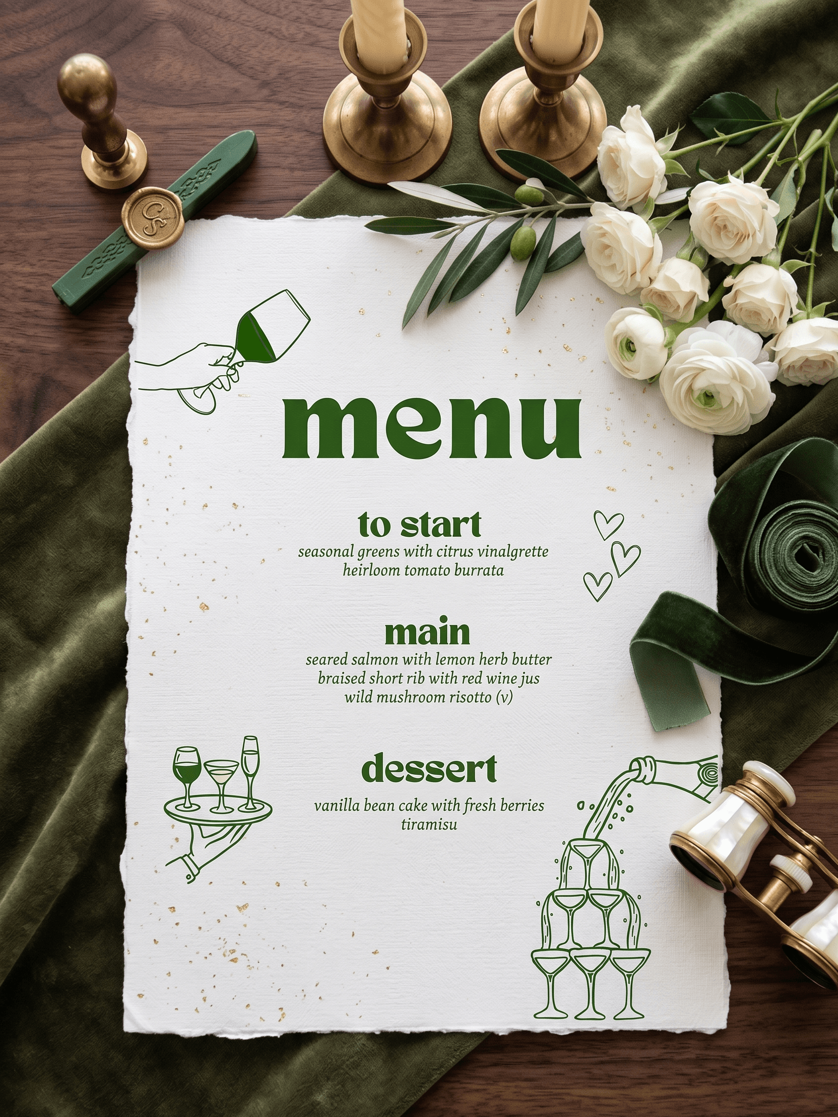 Whimsical Funky Wedding Invitation bundle preview 5