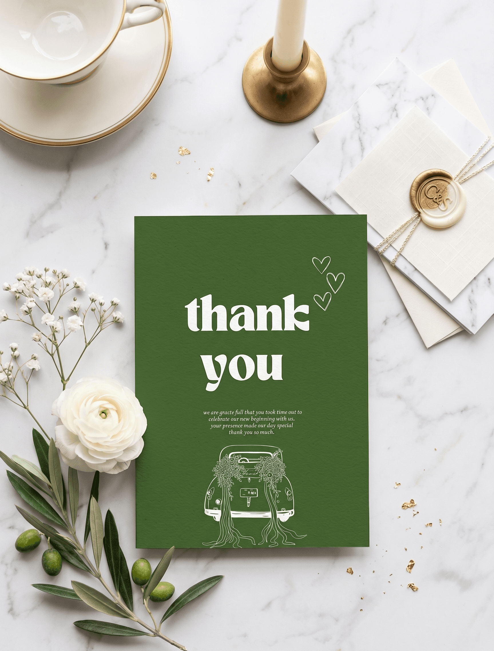 Whimsical Funky Wedding Invitation bundle preview 6
