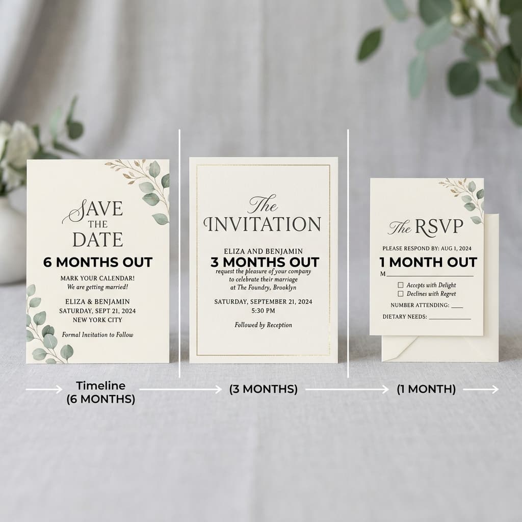 Wedding Invitation Timeline: Kab Kya Bhejein — Save the Date se RSVP Close Tak
