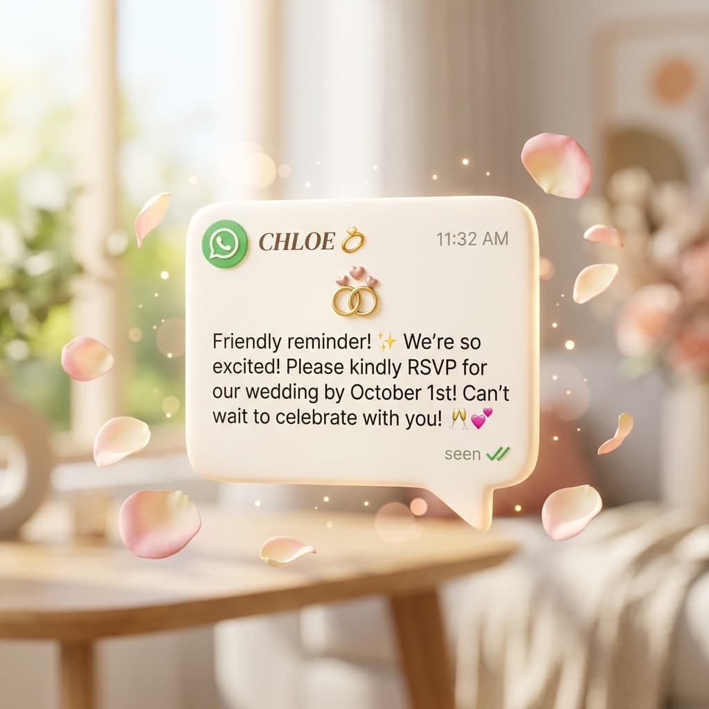 RSVP ke Baad Bhi No Reply? Yeh 15 Follow-Up Messages Try Karo