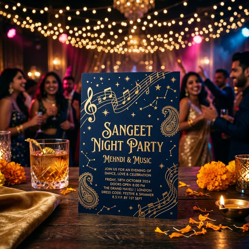 Sangeet Invitation Design: Ek Card Mein Poori Excitement Kaise Laayein