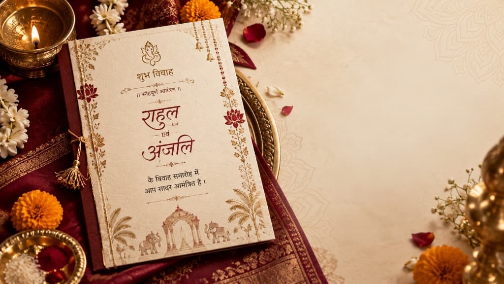 Wedding Invitation Wording in Hindi: 30 Copy-Paste Ready Templates